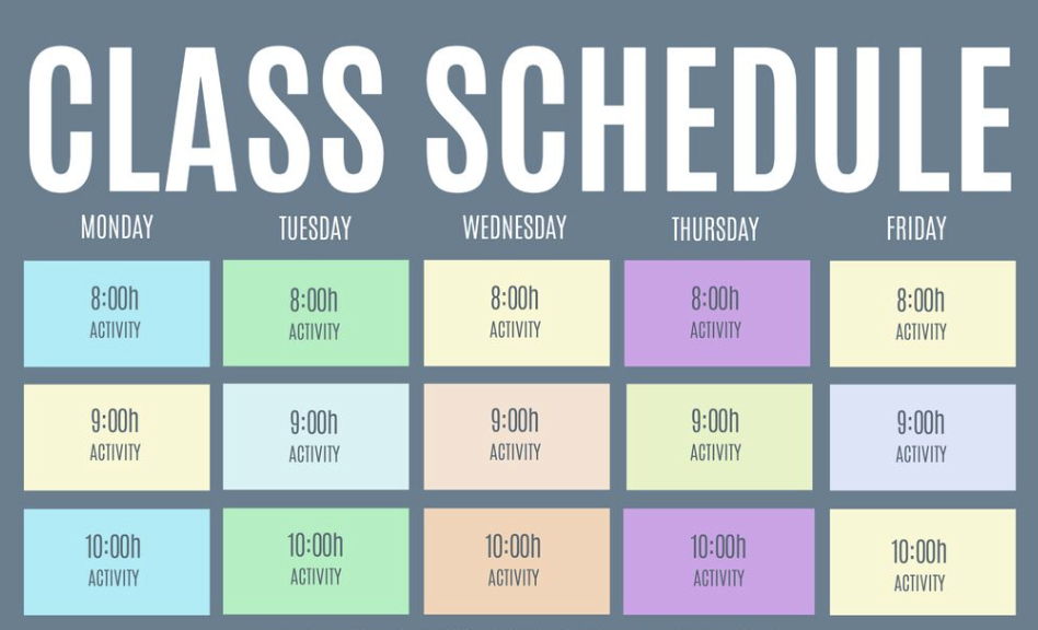 Printable MS & HS Schedules