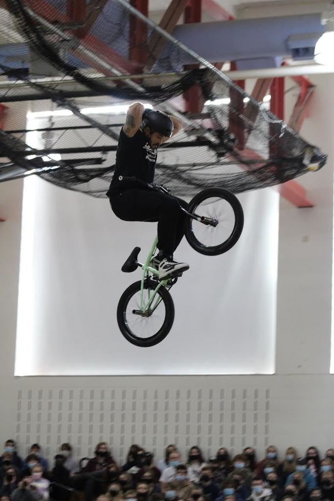 BMXer in the air