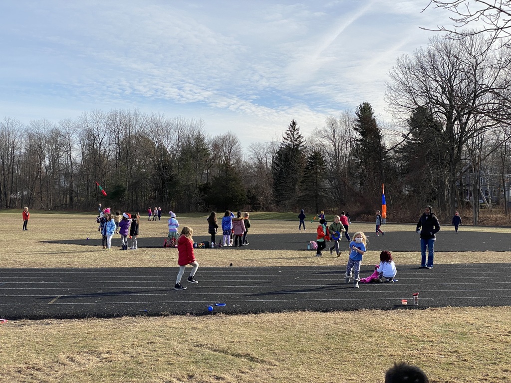 Students enjoying the PTA provided new playground equipment.