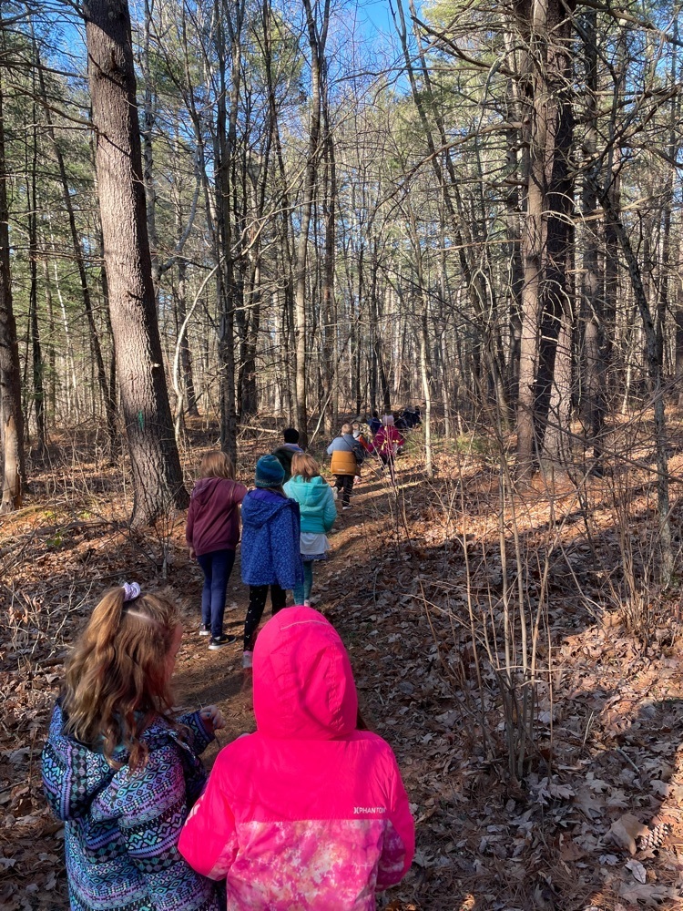 2nd grade exploring the trail